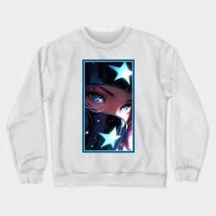 Anime Girl Eye | Quality Anime Artwork | Anime Aesthetic | Manga Anime Art Crewneck Sweatshirt